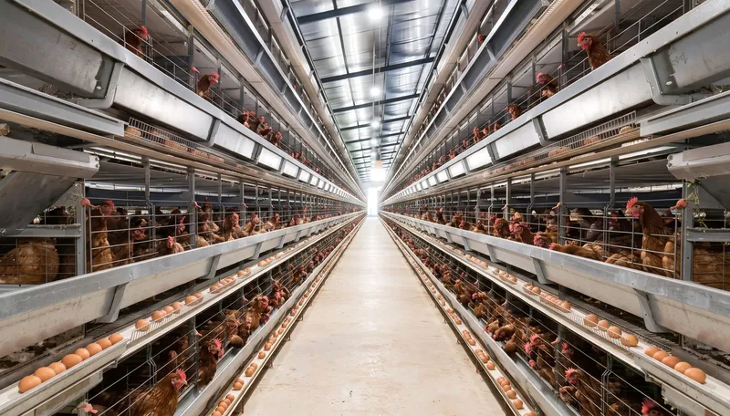 Kandang ayam petelur tipe H model H1200