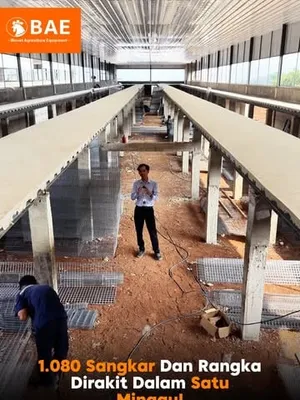 1.080 sangkar dan rangka kandang dirakit dalam satu minggu