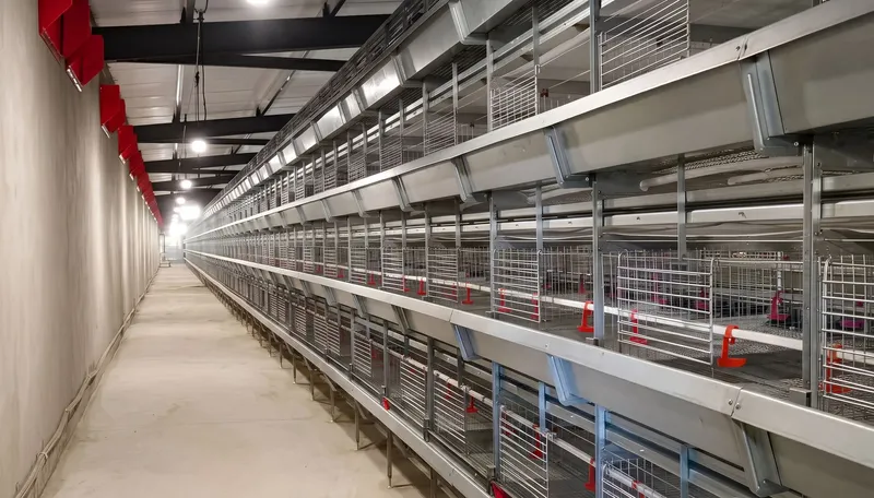 Kandang ayam dara (pullet) tipe H model E10