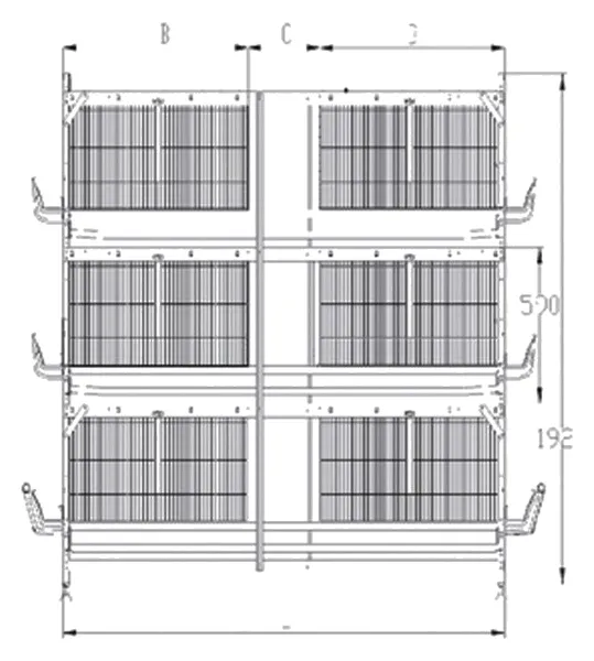 Gambar teknik Model Layer H Ayam Broiler (1)