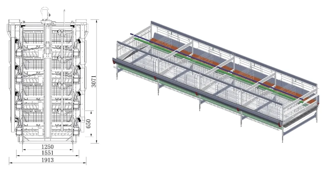 Gambar teknik Model Layer H H1200 (1)