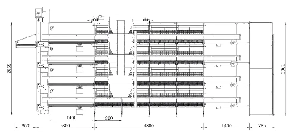 Gambar teknik Model Layer H H1200 (2)